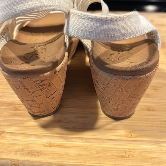 Skechers Cali Luxe Foam Cork Wedge Heel Slingback Sandals Size 6 - Picture 6 of 6